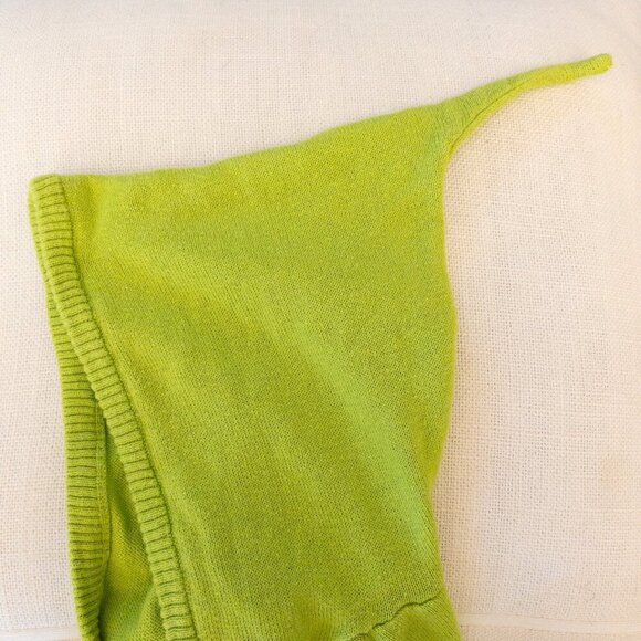 The Grinch Kids Green Sweater Hoodie | Size 3T | Striped Sleeves & Pointed Hood - Picture 6 of 6